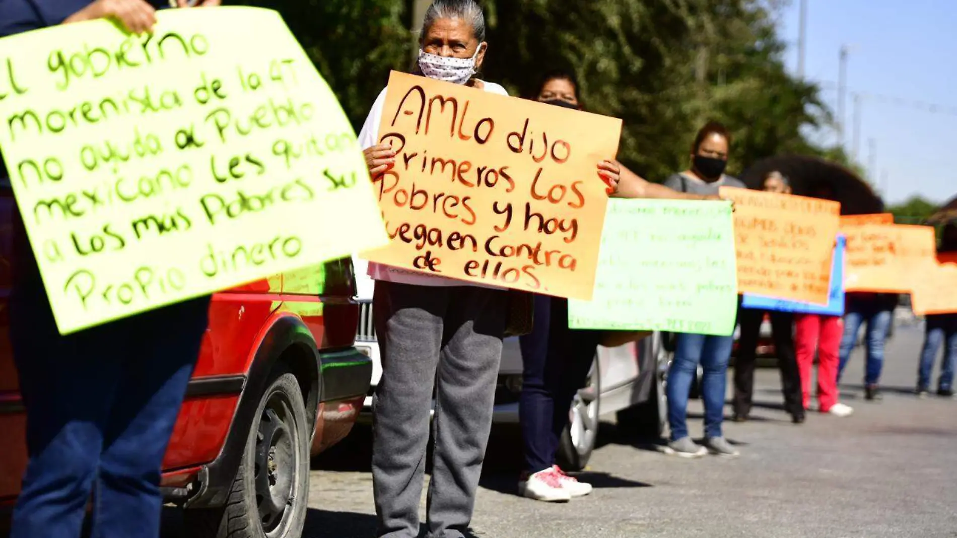 Protesta frente a presidencia de Torreón